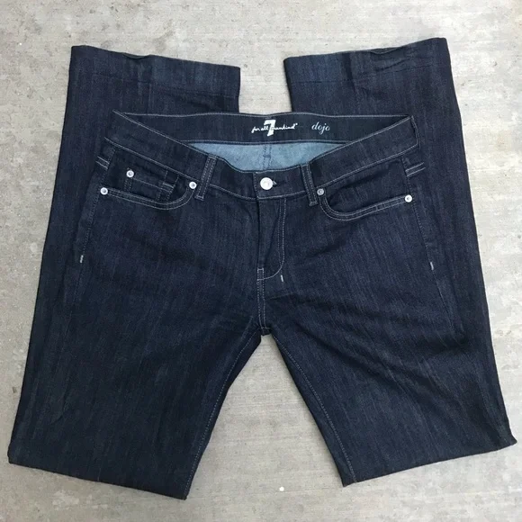 Dark Blue Denim Jeans - Picture 1 of 5